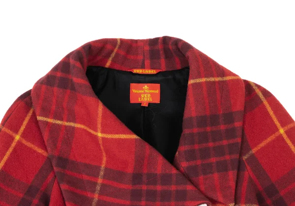 Vivienne Westwood Red Label Wool Blended Checker Half Coat K-174016_004