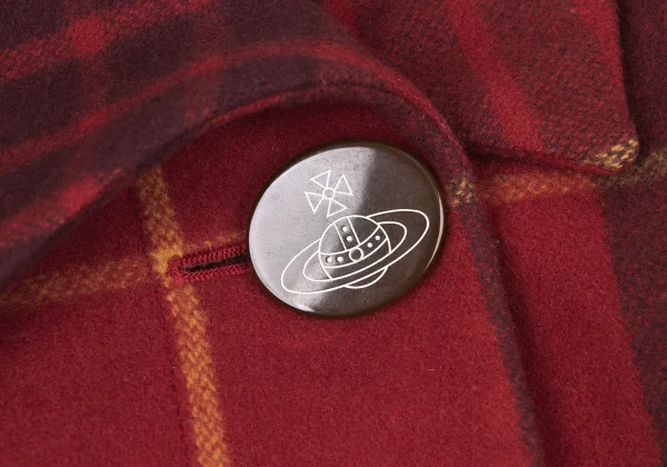Vivienne Westwood Red Label Wool Blended Checker Half Coat K-174016_005