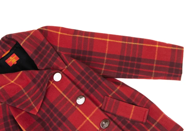 Vivienne Westwood Red Label Wool Blended Checker Half Coat K-174016_006