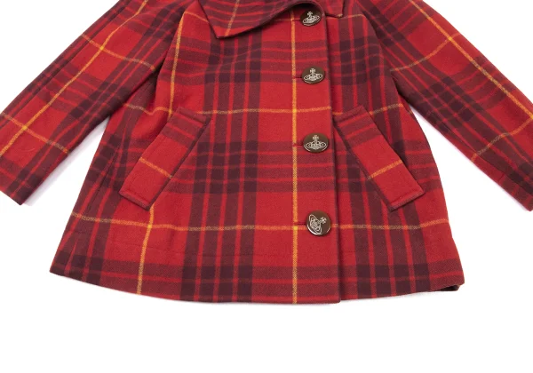 Vivienne Westwood Red Label Wool Blended Checker Half Coat K-174016_008