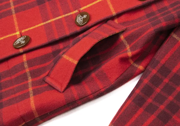Vivienne Westwood Red Label Wool Blended Checker Half Coat K-174016_009