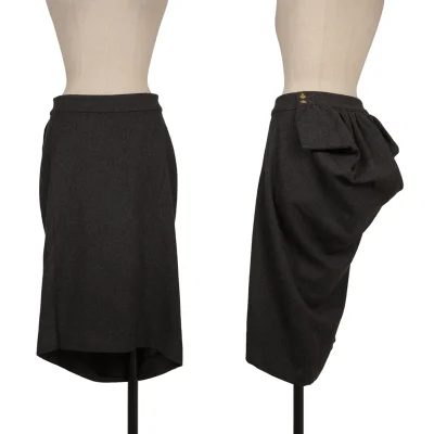 Vivienne Westwood RED LABEL Wool Draped Skirt 