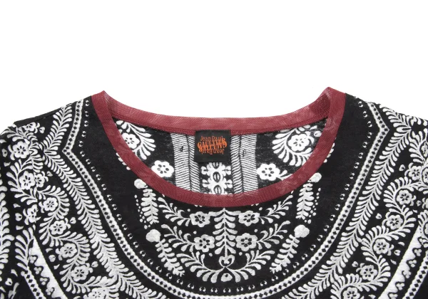 Jean Paul GAULTIER Mesh Trim Botanical Print T-Shirt K-174021_006