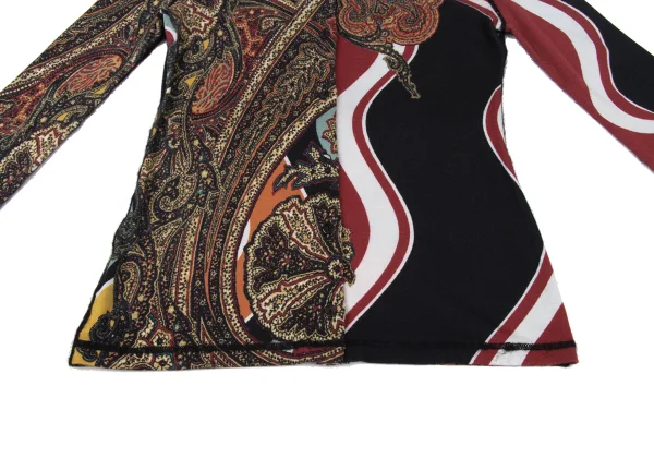 Jean Paul GAULTIER FEMME Rayon Nylon Printed Stretch Cardigan K-174022_010