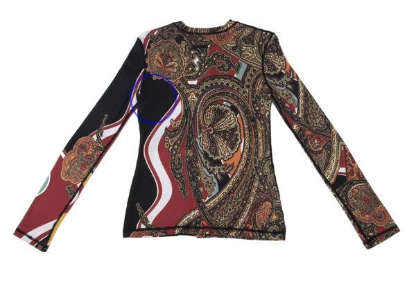 Jean Paul GAULTIER FEMME Rayon Nylon Printed Stretch Cardigan K-174022_012