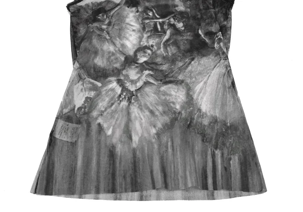 Jean Paul GAULTIER FEMME Ballerina Print Mesh Turtleneck Sleeveless Top K-174023_009
