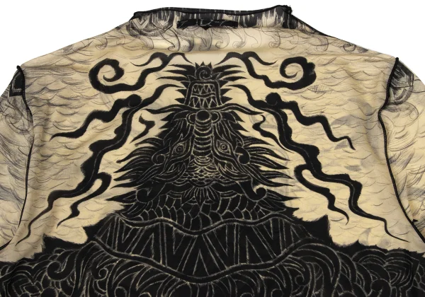 Jean Paul GAULTIER FEMME Dragon Drawing Print Tops K-174024_014