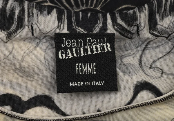 Jean Paul GAULTIER FEMME Dragon Drawing Print Tops K-174024_019