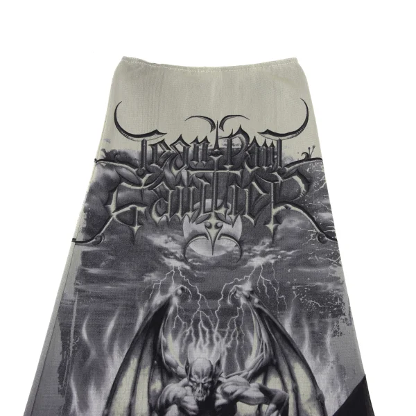 Jean Paul GAULTIER FEMME Gargoyle Print Mesh Skirt K-174025_003