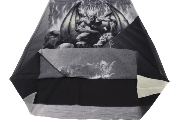 Jean Paul GAULTIER FEMME Gargoyle Print Mesh Skirt K-174025_011