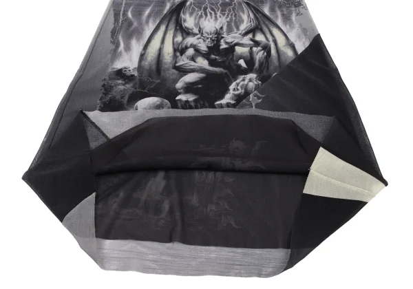 Jean Paul GAULTIER FEMME Gargoyle Print Mesh Skirt K-174025_012