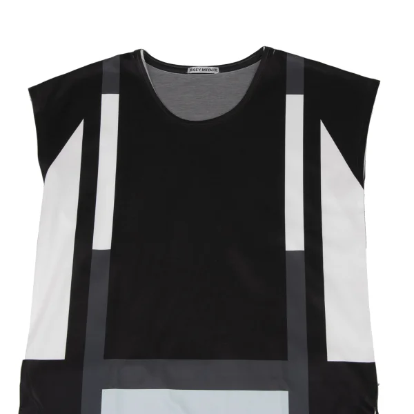 ISSEY MIYAKE Panel Printed Square Top K-174026_003