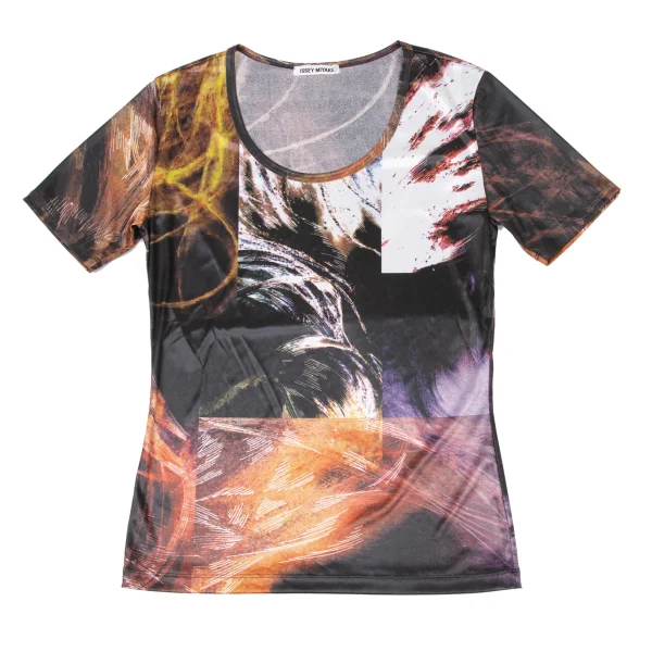 ISSEY MIYAKE Graphic Print Poly T-Shirt K-174027_002
