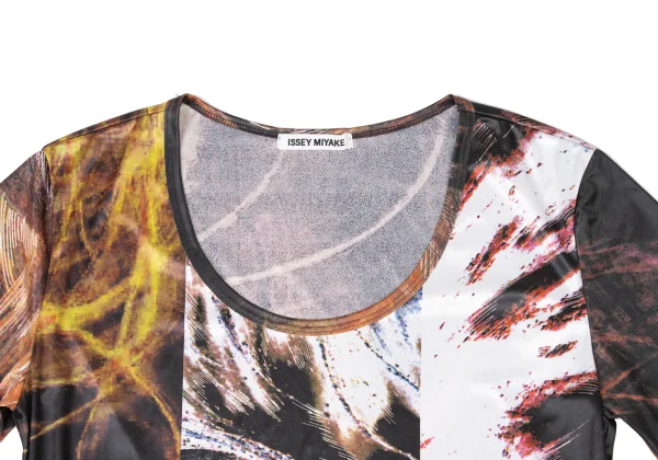 ISSEY MIYAKE Graphic Print Poly T-Shirt K-174027_004