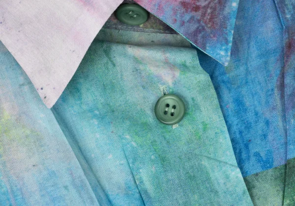 ISSEY MIYAKE WHITE LABEL Colorful Pleated Short Sleeve Shirt K-174028_005