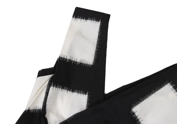 ISSEY MIYAKE Sashiko Silk Square Fabric Print Sleeveless Top  K-174030_005