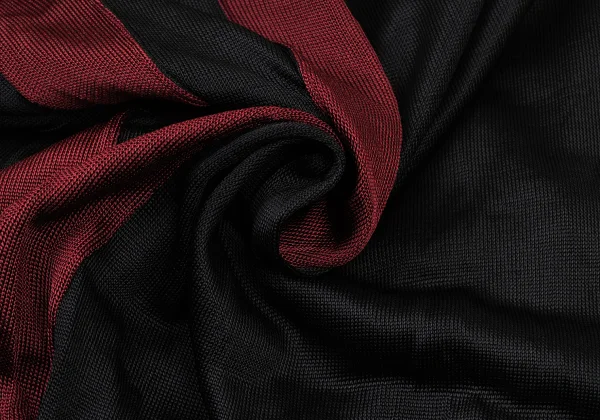 ISSEY MIYAKE Bicolor Switching Design Drape Knit Top K-174031_012