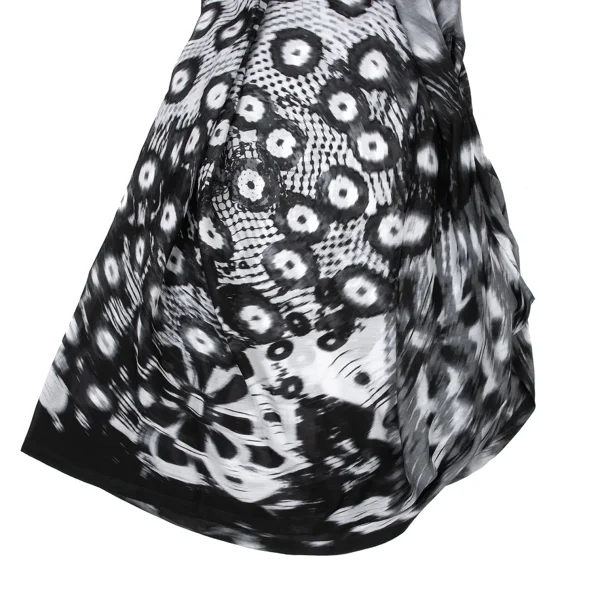 ISSEY MIYAKE Blurred Graphic Print V-Neck Tunic K-174032_006
