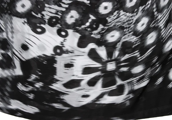 ISSEY MIYAKE Blurred Graphic Print V-Neck Tunic K-174032_010