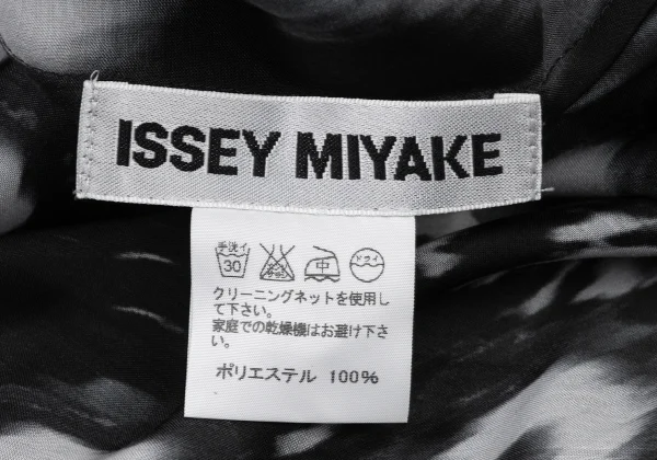 ISSEY MIYAKE Blurred Graphic Print V-Neck Tunic K-174032_014