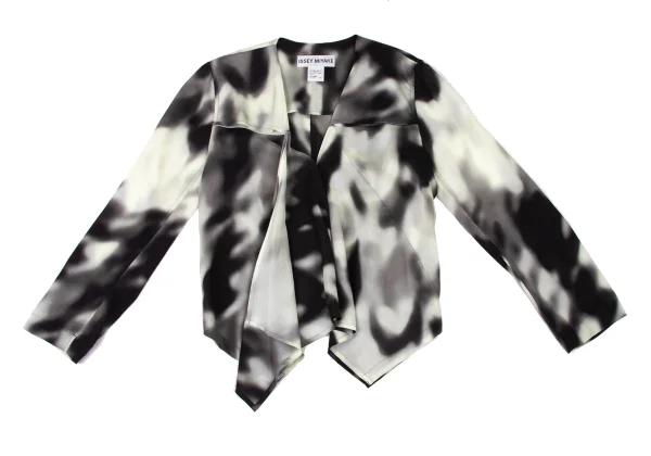 ISSEY MIYAKE Tencell Printed Wrap Jacket K-174033_002