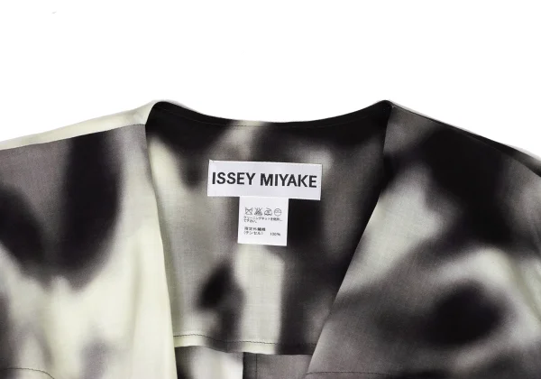 ISSEY MIYAKE Tencell Printed Wrap Jacket K-174033_004