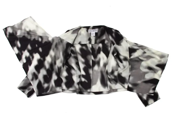 ISSEY MIYAKE Tencell Printed Wrap Jacket K-174033_011