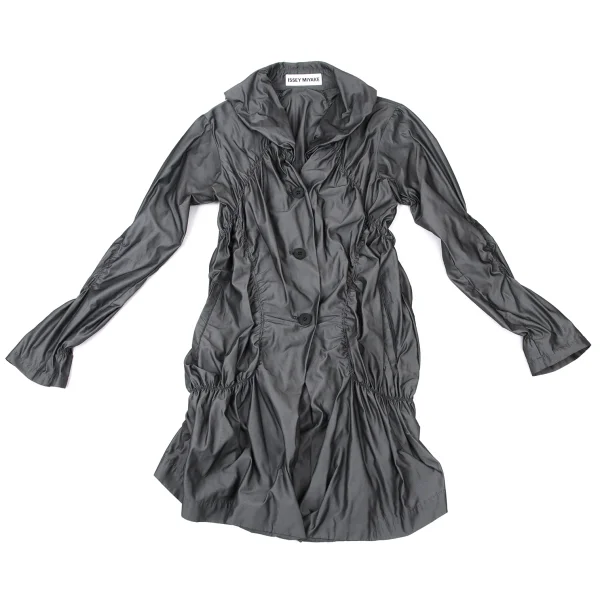 ISSEY MIYAKE Shirring Design Long Jacket K-174037_002