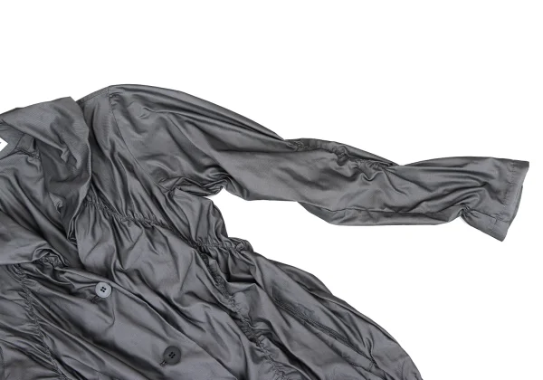 ISSEY MIYAKE Shirring Design Long Jacket K-174037_006