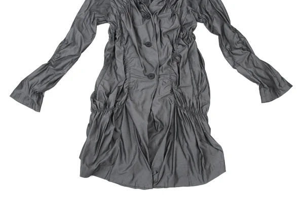 ISSEY MIYAKE Shirring Design Long Jacket K-174037_008
