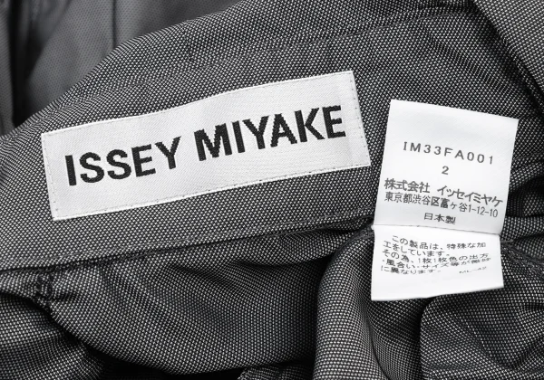 ISSEY MIYAKE Shirring Design Long Jacket K-174037_016