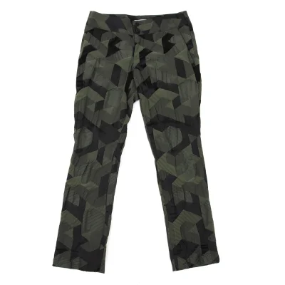 ISSEY MIYAKE Nylon Poly Geometric Jacquard Pants