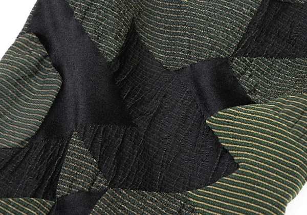 ISSEY MIYAKE Nylon Poly Geometric Jacquard Pants K-174041_010