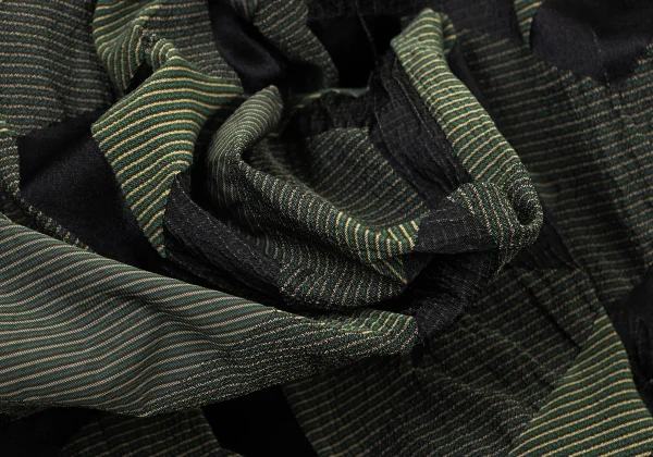 ISSEY MIYAKE Nylon Poly Geometric Jacquard Pants K-174041_011