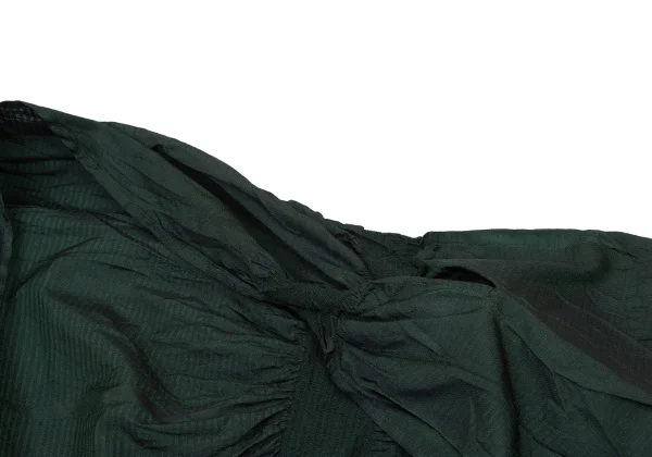 ISSEY MIYAKE FETE A-POC INSIDE Dyed Nylon Poly Asymmetric Gather Top K-174043_004