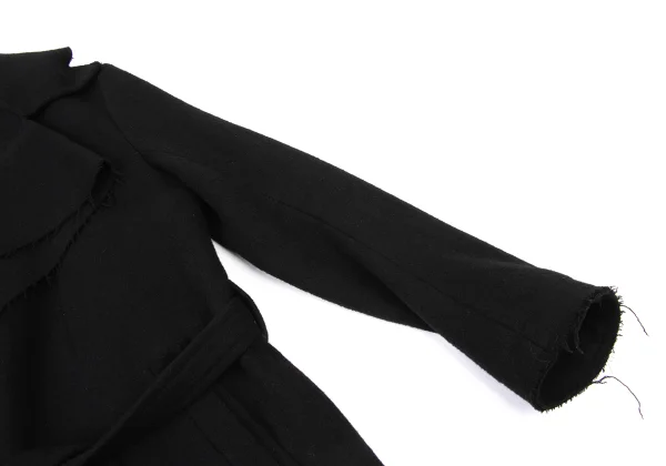 Ground Y Wool Poly Cutting Zip Coat K-174046_005