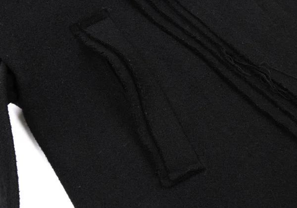 Ground Y Wool Poly Cutting Zip Coat K-174046_010