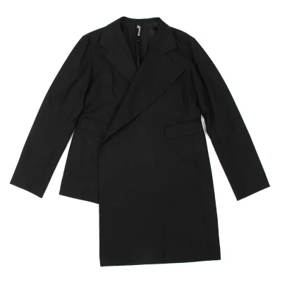 Ground Y Asymmetric Wool Gabardine Jacket