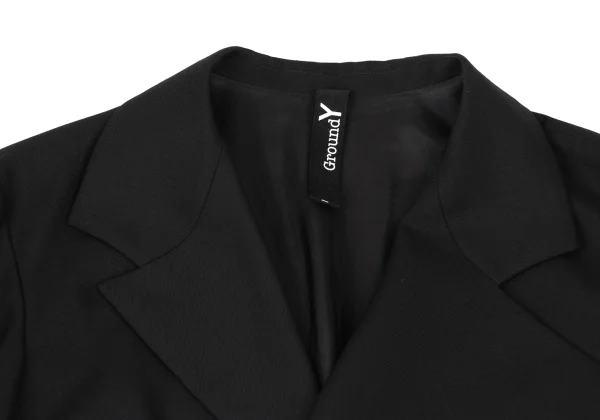 Ground Y Asymmetric Wool Gabardine Jacket K-174047_003
