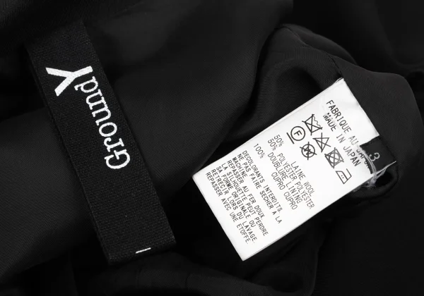 Ground Y Asymmetric Wool Gabardine Jacket K-174047_016