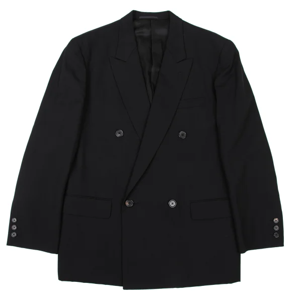 Y's for men Wool Double Breasted Jacket Black M K-174050_001