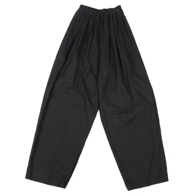 ASHA BY MDS Gathered Waist Zigzag Trim Hem Pants