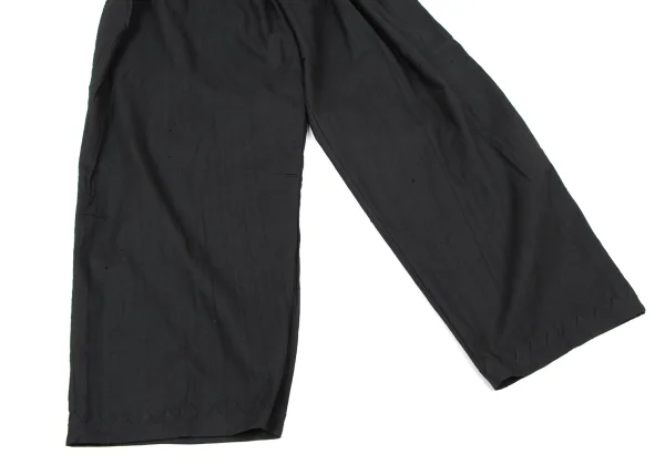 ASHA BY MDS Gathered Waist Zigzag Trim Hem Pants K-174055_005