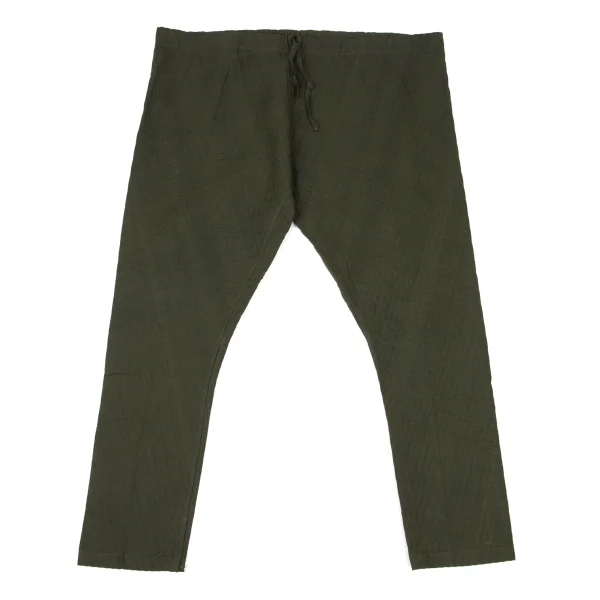 ASHA BY MDS Cotton Stitch Waist Drawstring Pants Khaki S-M K-174061_001
