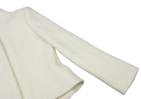 La Mode BALENCIAGA Wool Loop Tweed Stand Collar Jacket K-174064_006