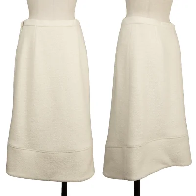 La Mode BALENCIAGA Wool Loop Tweed Skirt