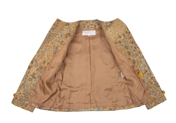 NINA RICCI Cotton Blend Glitter Jacquard Jacket K-174067_009