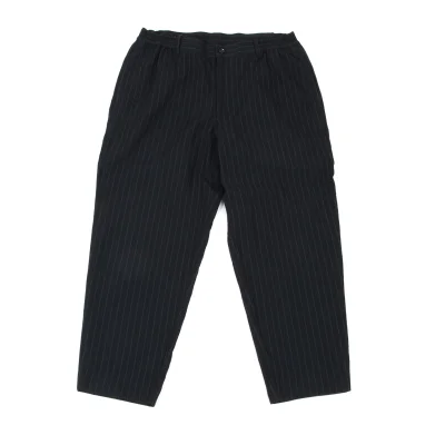 COMME des GARCONS HOMME DEUX Cotton Linen Stripe Tapered Pants