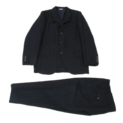 COMME des GARCONS HOMME DEUX Cotton Linen Stripe Jacket & Pants