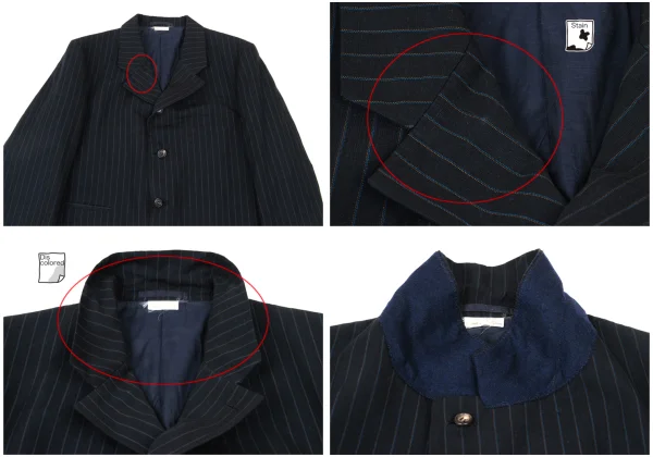 COMME des GARCONS HOMME DEUX Cotton Linen Stripe Jacket & Pants K-174070_003